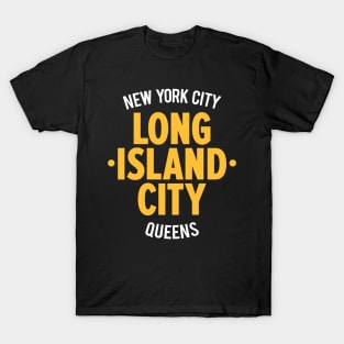 Long Island City Queens Logo - A Minimalist Tribute to Urban Charm T-Shirt